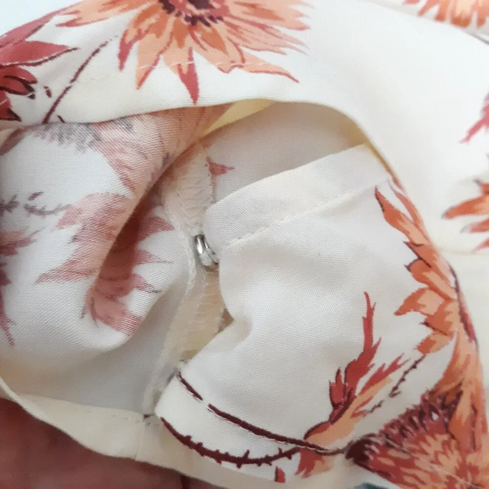 Madewell Twiggy Floral Print Wap Blouse Sash Tie - Picture 3 of 9